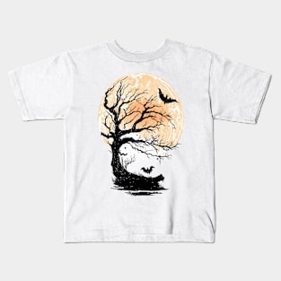 Halloween Moon Kids T-Shirt